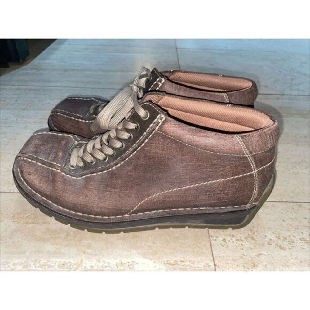 Dr Martens Men's 8B47 Brown Leather Lace Up Chunky Oxford Shoes Size‎ 9